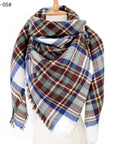 European And American Autumn And Winter Plus-sized Double-sided Qicaigei Scarf Women's Shawl