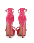 Square Toe Stiletto Heel High Heel Shoes With Bag Heel Fashion Sandals