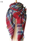 European And American Autumn And Winter Plus-sized Double-sided Qicaigei Scarf Women's Shawl