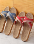 Four Seasons Home Sweat-absorbent Linen Slippers For Women