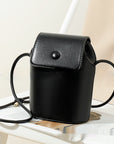 Korean PU Mobile Phone Bag Retro Women's Bucket Bag