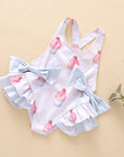 Children's Ruffled One-piece Swimsuit