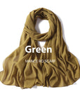 Pure Color Pearl Chiffon Scarf Headcloth Veil Chiffon Scarf