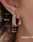 Simple Entry Lux Micro Inlaid Zircon Ear Clip