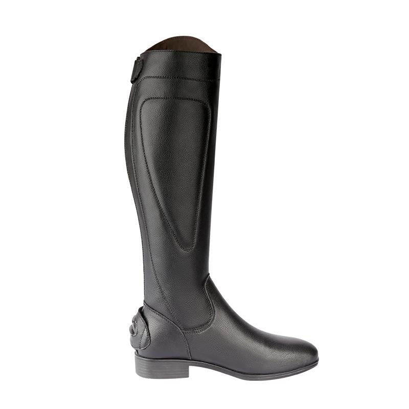 Black Cowhide Equestrian Boots