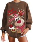 Christmas Elk Owl Sweater