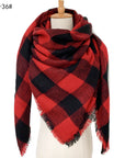 European And American Autumn And Winter Plus-sized Double-sided Qicaigei Scarf Women's Shawl