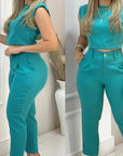 Women's Blue Casual Suit