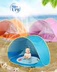 Baby Beach Tent Kids Outdoor Camping Easy Fold Up Waterproof  Up Sun Awning Tent UV-protecting