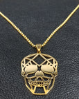 Personality Punk Gothic Hip Hop Hollow Skull Necklace Accessories