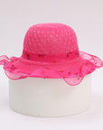 Princess straw hat kids sun hat