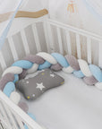 Baby Bumper Bed Braid Knot Pillow Cushion Bumper for Infant cuna Bebe lit Crib Protector Cot Bumper Room Decor