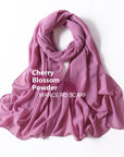 Pure Color Pearl Chiffon Scarf Headcloth Veil Chiffon Scarf