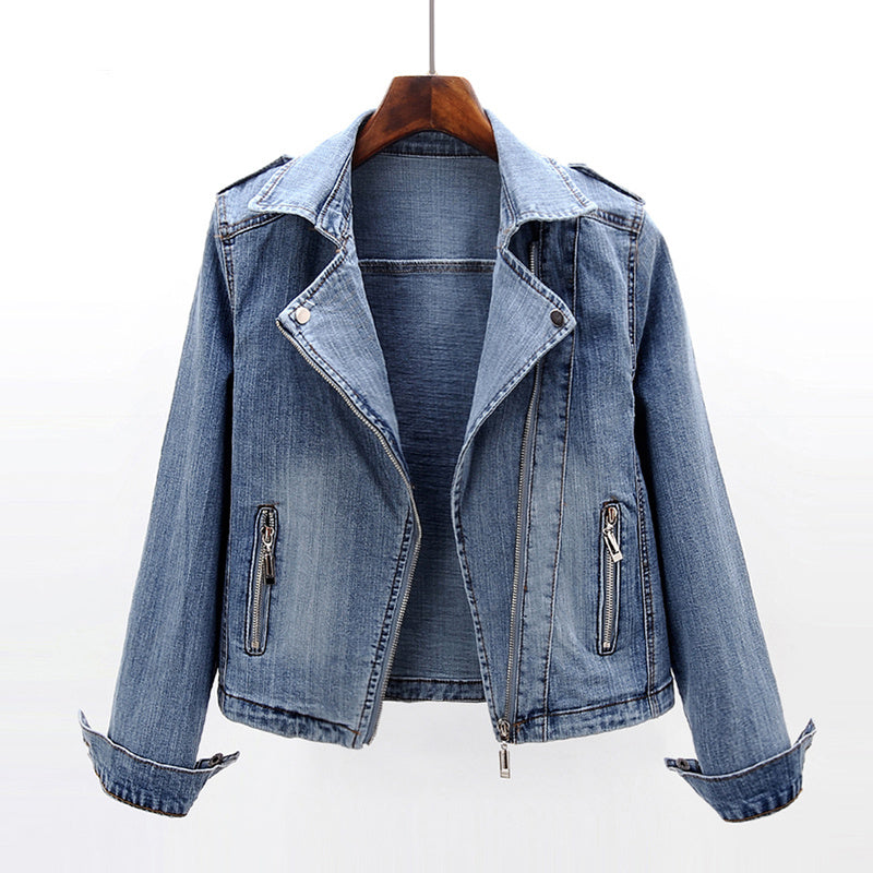 Slim Fit Stretch Denim Jacket