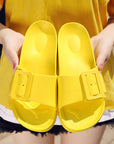 Buckle Slippers Summer Flip-flop Soft Sole Comfortable Sandals Women