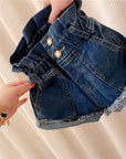 Girls' denim shorts