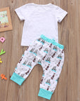 Newborn Baby Clothes Set T-shirt Tops+Pants Little Boys and Girls Outfits