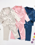 Pure Color Children's Bathrobe Casual Fashion Suit