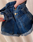 Girls' denim shorts