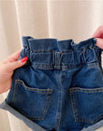 Girls' denim shorts