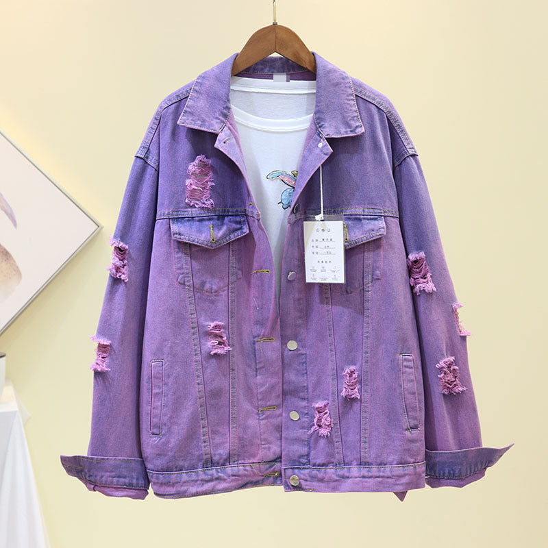 Gradient denim jacket