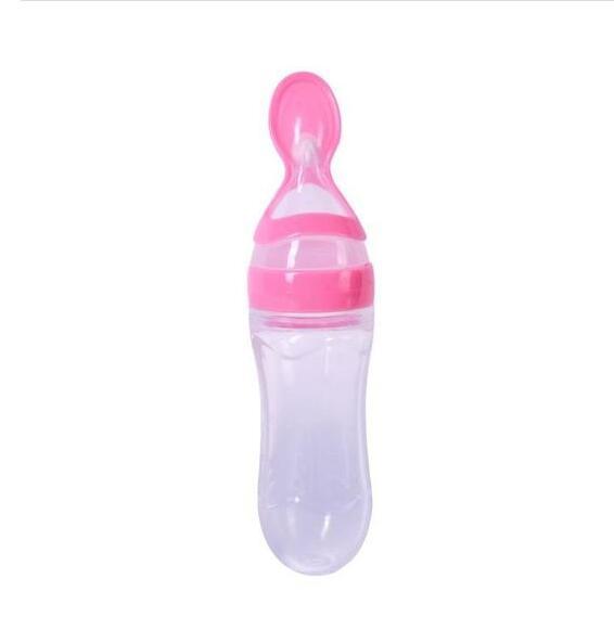 Silicone Training Rice Spoon, Infant Cereal Food Supplement, Safe Feeder