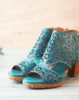 Original Handmade High-Heeled Suede Sandals Women