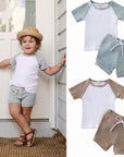 Shirt Shorts 2pcs For Baby Clothes Boy Kids Boys Clothing