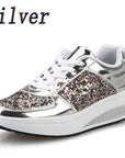 Sequin women's sneakers