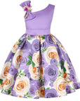 Girls' Dresses Girls' Princess Dresses Digital Print Children's Dresses