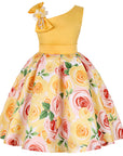 Girls' Dresses Girls' Princess Dresses Digital Print Children's Dresses