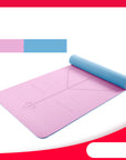 Yoga Mat Two-Color 6Mm Posture Line Yoga Mat Fitness Mat