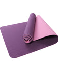 Yoga Mat Two-Color 6Mm Posture Line Yoga Mat Fitness Mat