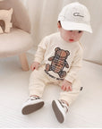 Baby Onesies Boys Baby Rompers Trendy Fans Infant Children'S Wear Girls' Rompers Plaid Children'S Jumpsuits Bears