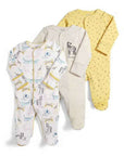 Baby Cotton-Wrapped Foot One-Piece Romper,Long-Sleeved Romper, Foot-Wrapped Climbing Suit