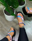 Summer Thick Heel Thick-Soled Cashew Flower Silk Satin Velcro High Heels Women Cross-Border Aliexpress Cross-Border Fashion Sexy Sandals