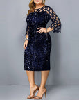 Sequin Plus Size Dress