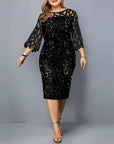 Sequin Plus Size Dress