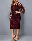 Sequin Plus Size Dress