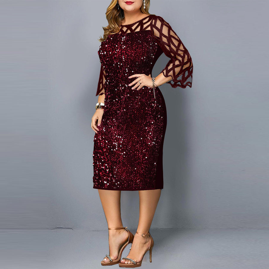 Sequin Plus Size Dress