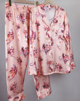 Imitation Ice Silk Pajamas Women Spring And Autumn Long-sleeved Trousers