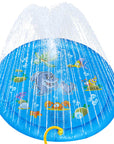 Non-Slip Splash Pad For Kids And Pet Dog Pool Summer Outdoor Water Toys Fun Backyard Fountain Play Mat