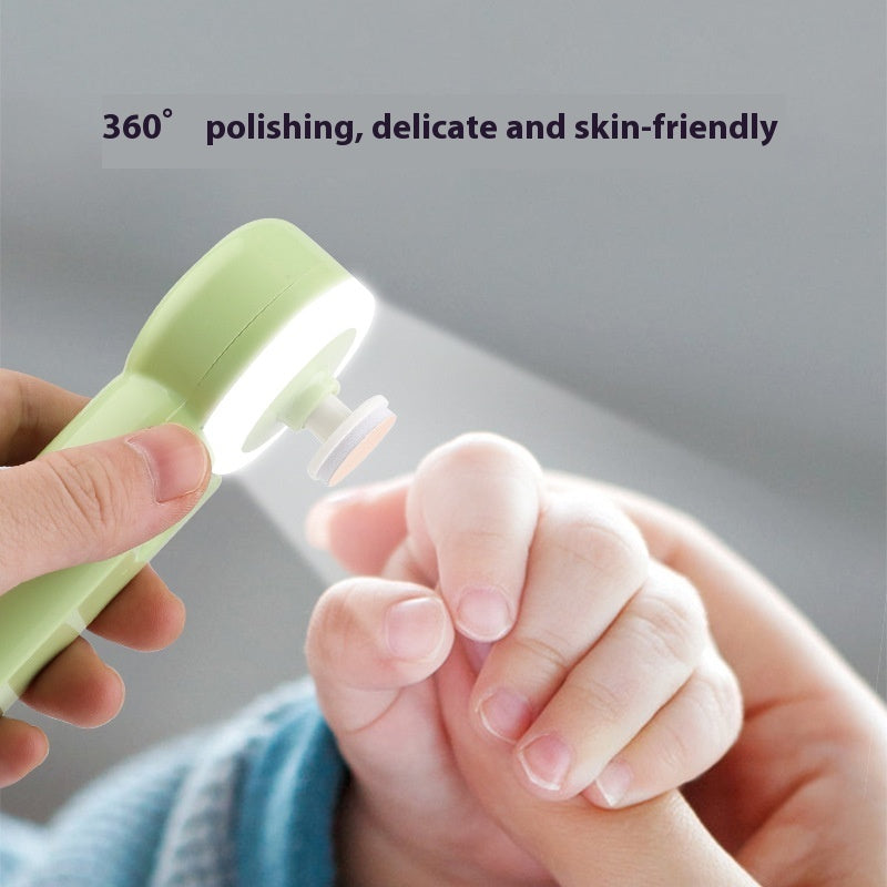 Luminous USB Charging Newborn Anti-pinch Clippers Nail Piercing Device