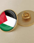 Palestinian Flag Crystal Glue Brooch