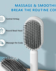 Women Fashion 3D Hair Growth Comb Hairbrush Self-Cleaning Hair Brush  Self Cleaning Hair Brush For Women Massage Scalp Promote Blood Circulation Anti Hair Loss