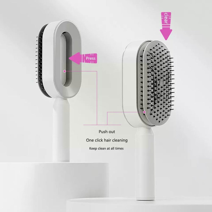 Women Fashion 3D Hair Growth Comb Hairbrush Self-Cleaning Hair Brush  Self Cleaning Hair Brush For Women Massage Scalp Promote Blood Circulation Anti Hair Loss