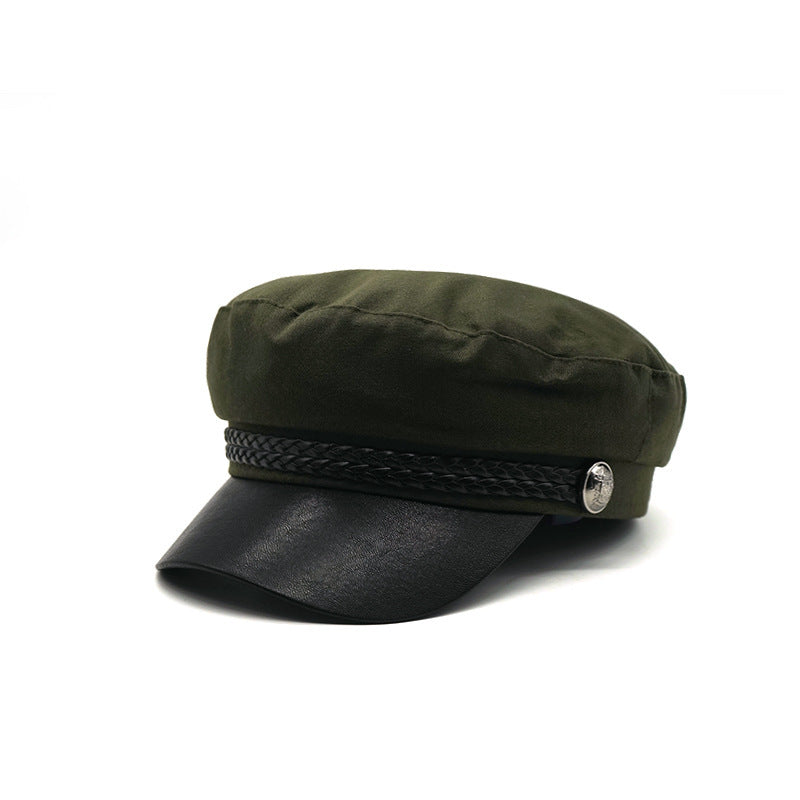 Retro Borderless Sports Flat Top Beret Women