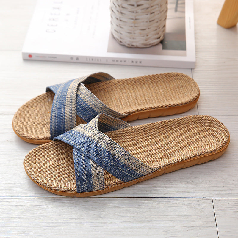 Four Seasons Home Sweat-absorbent Linen Slippers For Women