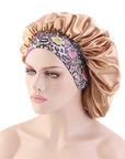 Bohemian Style Large Printed Hair Band Sleeping Hat