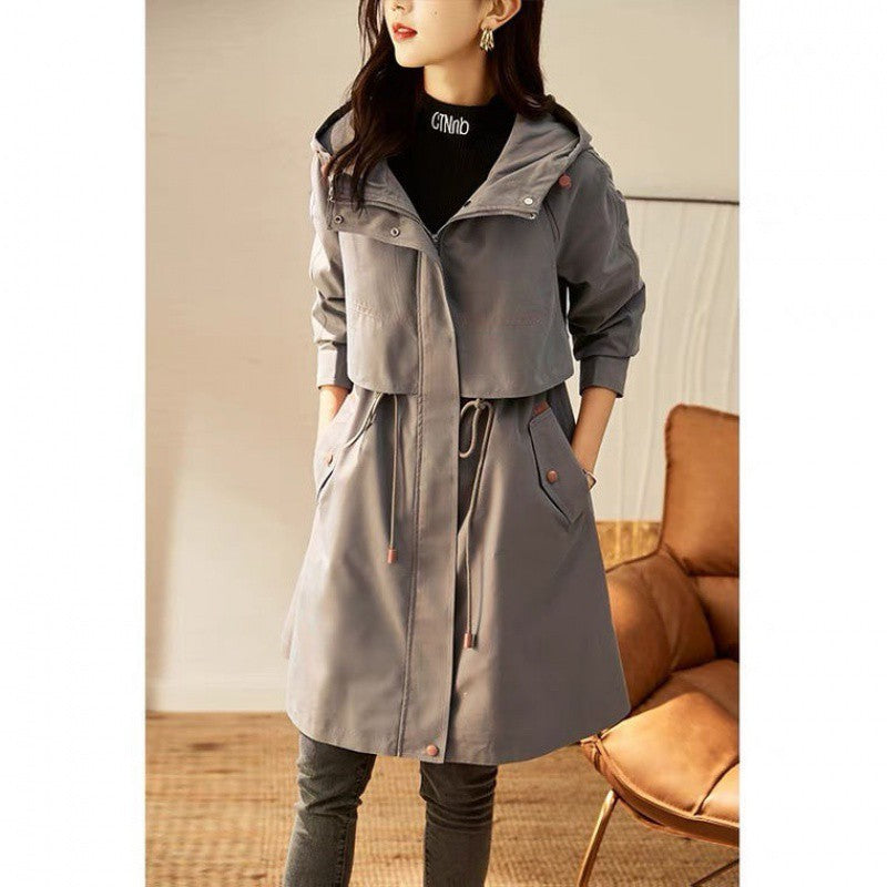 Women's Spring And Autumn Windbreaker Korean Fashion Overcoat